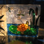 Turtle with Dragonflies